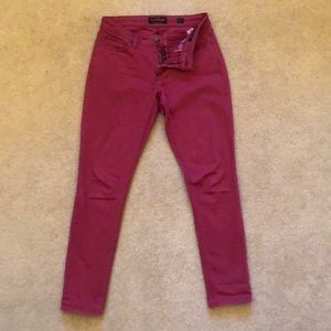 Lucky Brand Sasha Super Skinny Red Size 4